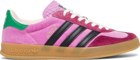 gucci x adidas gazelle pink|Gucci pink sambas.